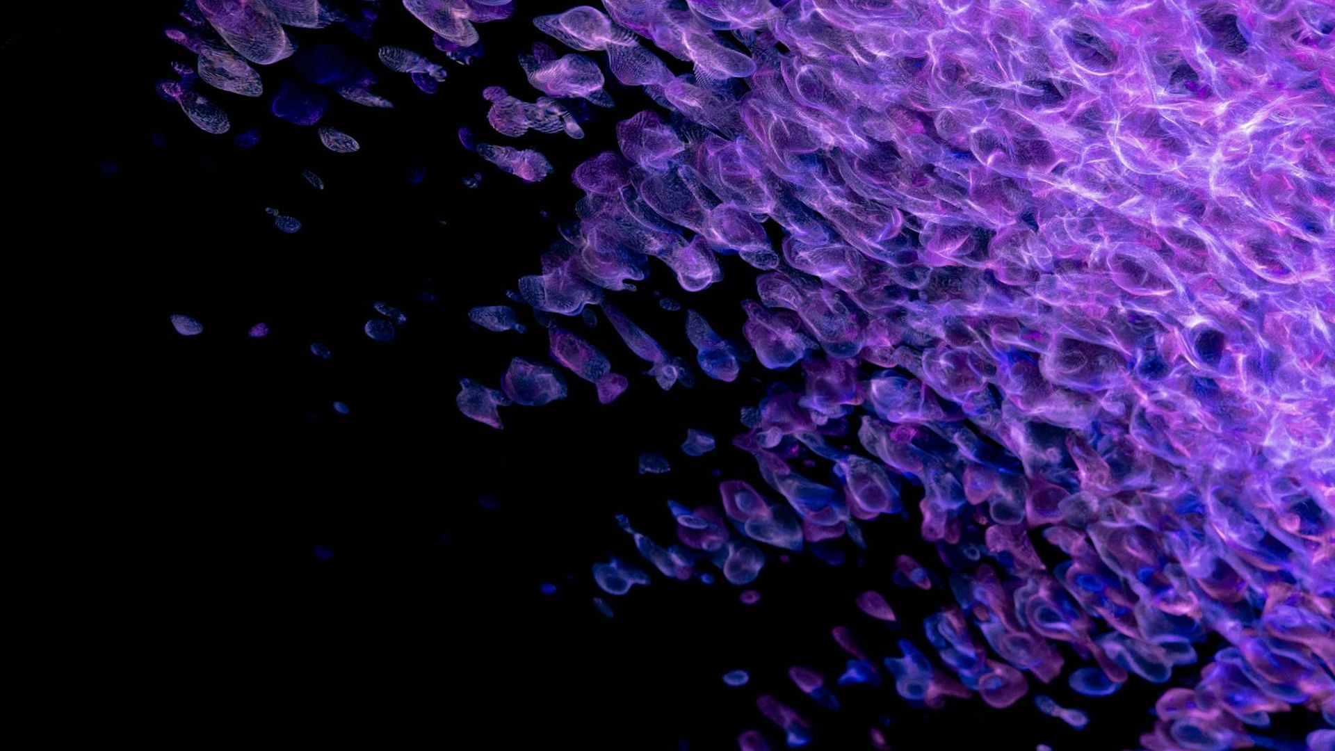 Abstract image of light trails suggesting fluid movement and energy.