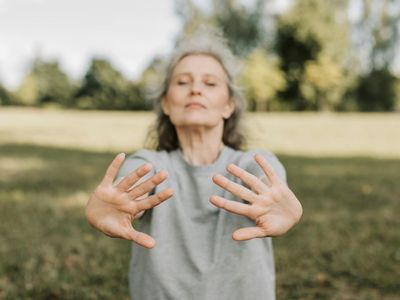 Close-up of a person breathing deeply during exercise.